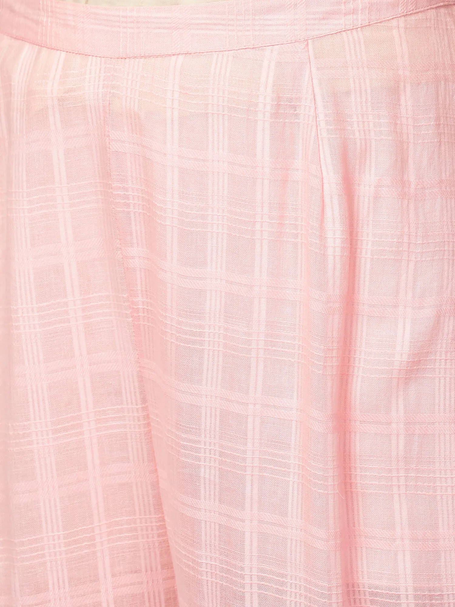 Pink Cotton Kurta & Pants Set