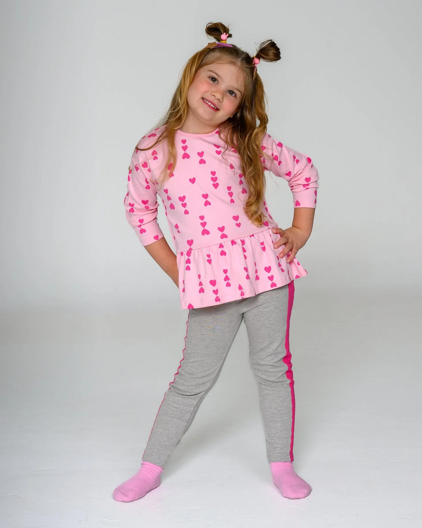 Pink-on-Pink Hearts Top