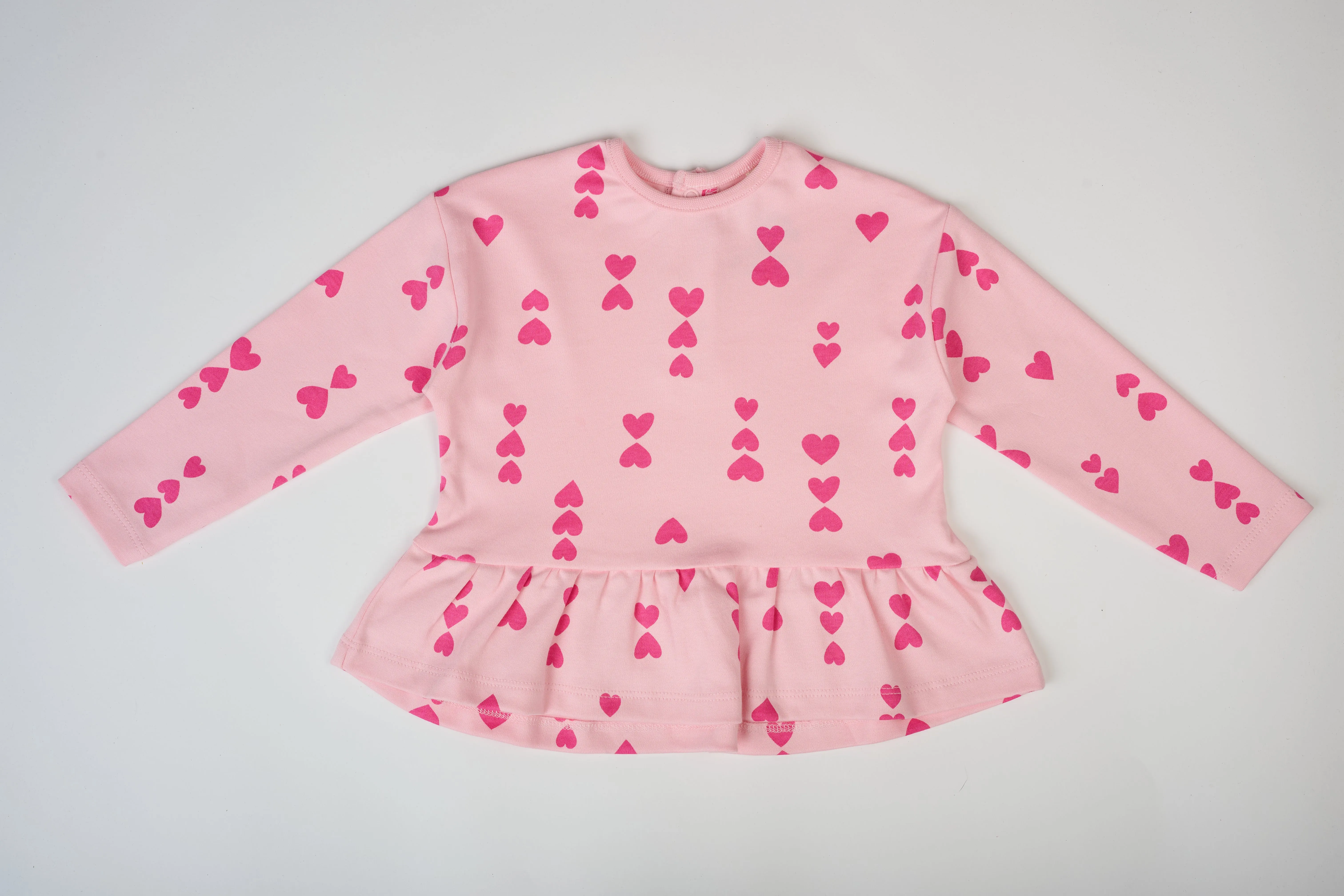 Pink-on-Pink Hearts Top
