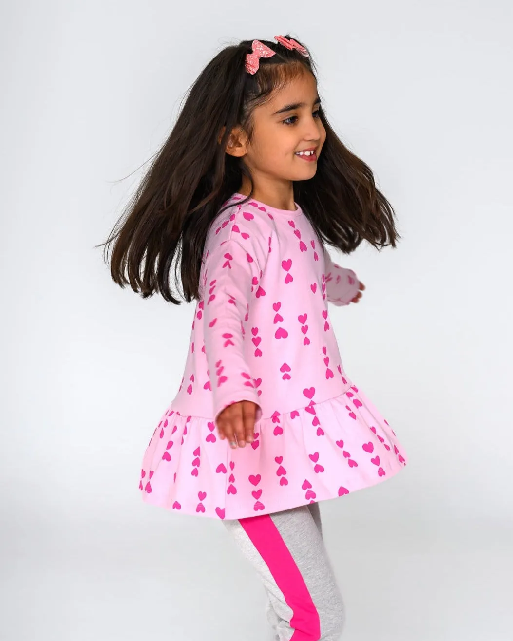 Pink-on-Pink Hearts Top