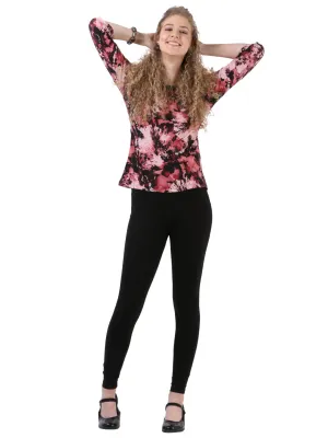 Pink Printed Tops