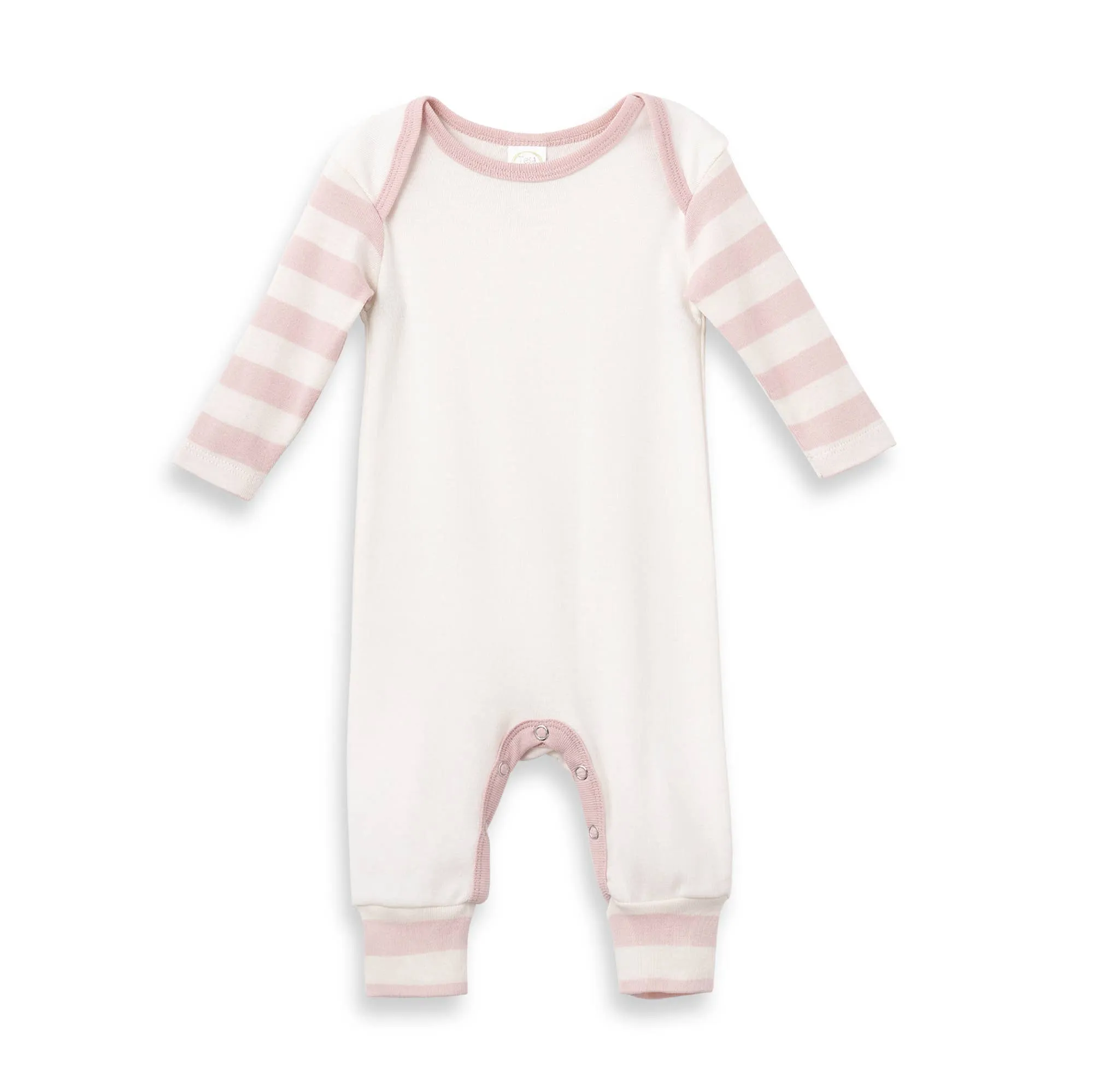 Pink Stripe Baby Cotton Rompers