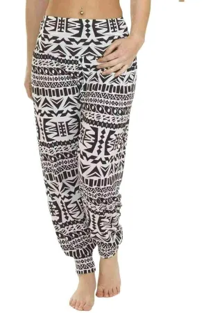 Plus Size Aztec Print Harem Trouser