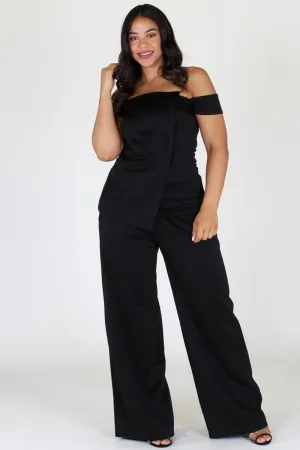 Plus Size Chic Off Shoulder Top and Bottom Set [SALE]