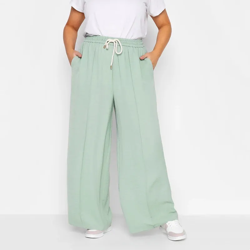 Plus Size Elastic Waist Elegant Straight 4XL 5XL