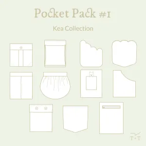 Pocket Pack 1 Sewing Pattern - Kea Collection - Child   Adult