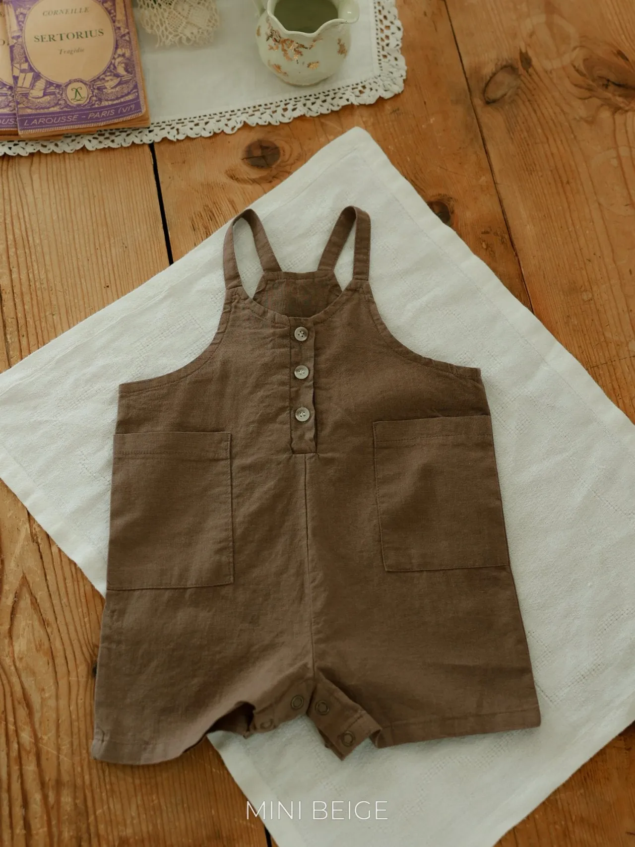 Pocket suspender rompers