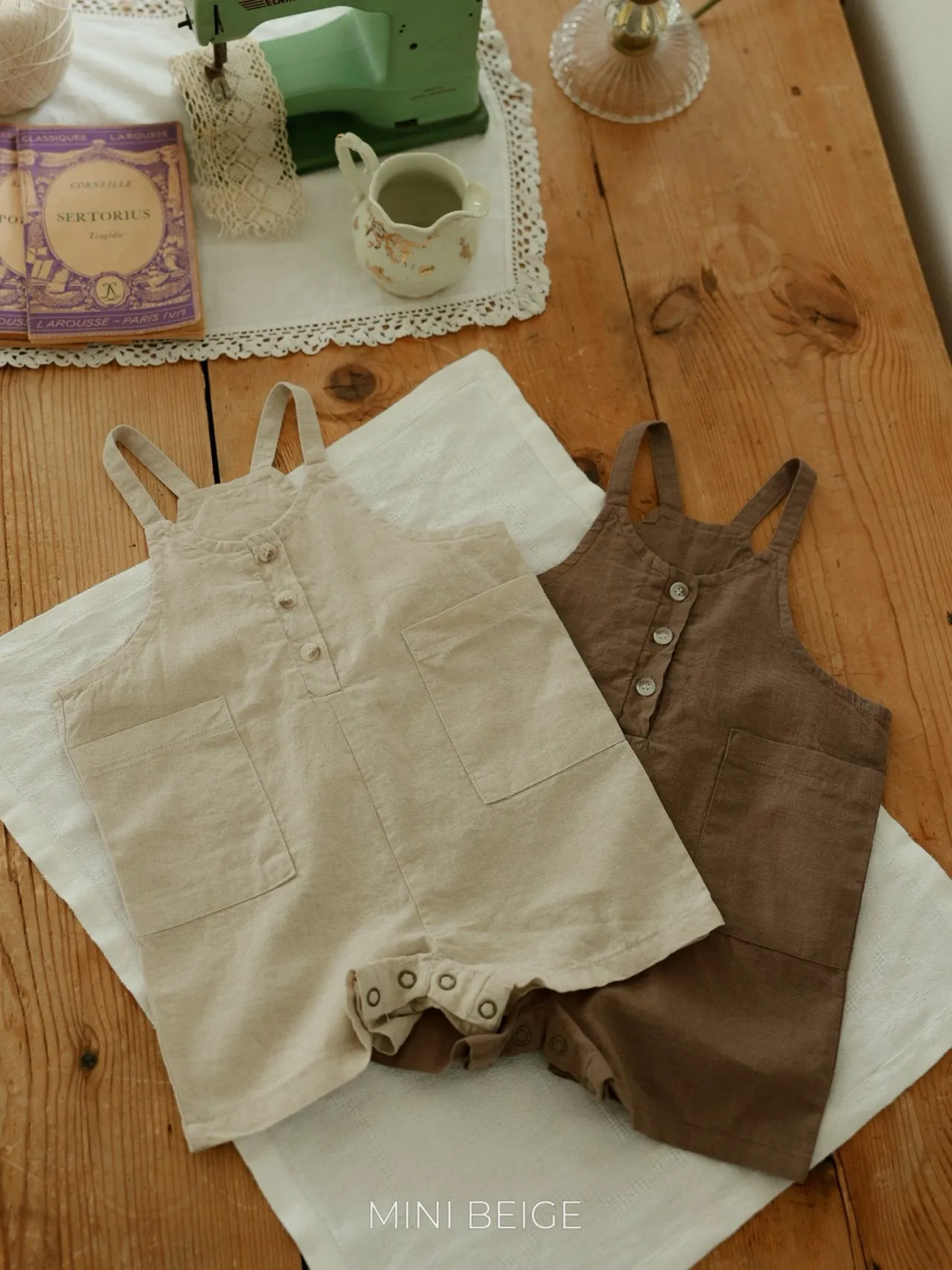 Pocket suspender rompers