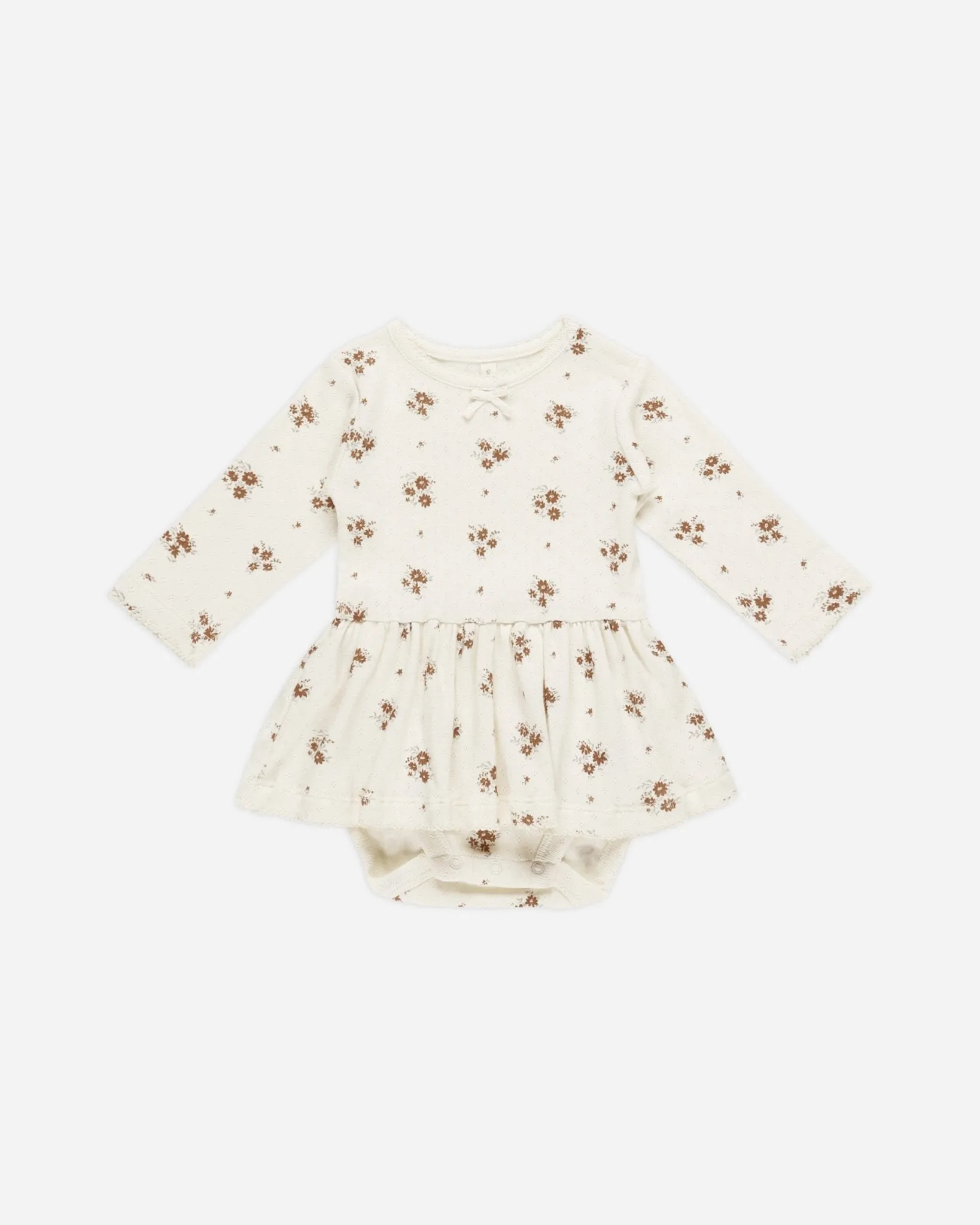 Pointelle Skirted Bodysuit || Autumn Flora