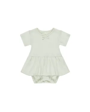 POINTELLE SKIRTED BODYSUIT || MINT
