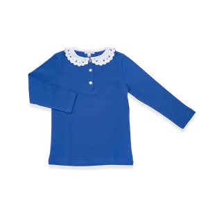 Polo long sleeves- Blue