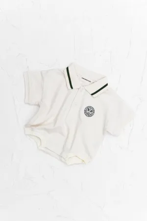 Polo Tshirt Romper - Olive