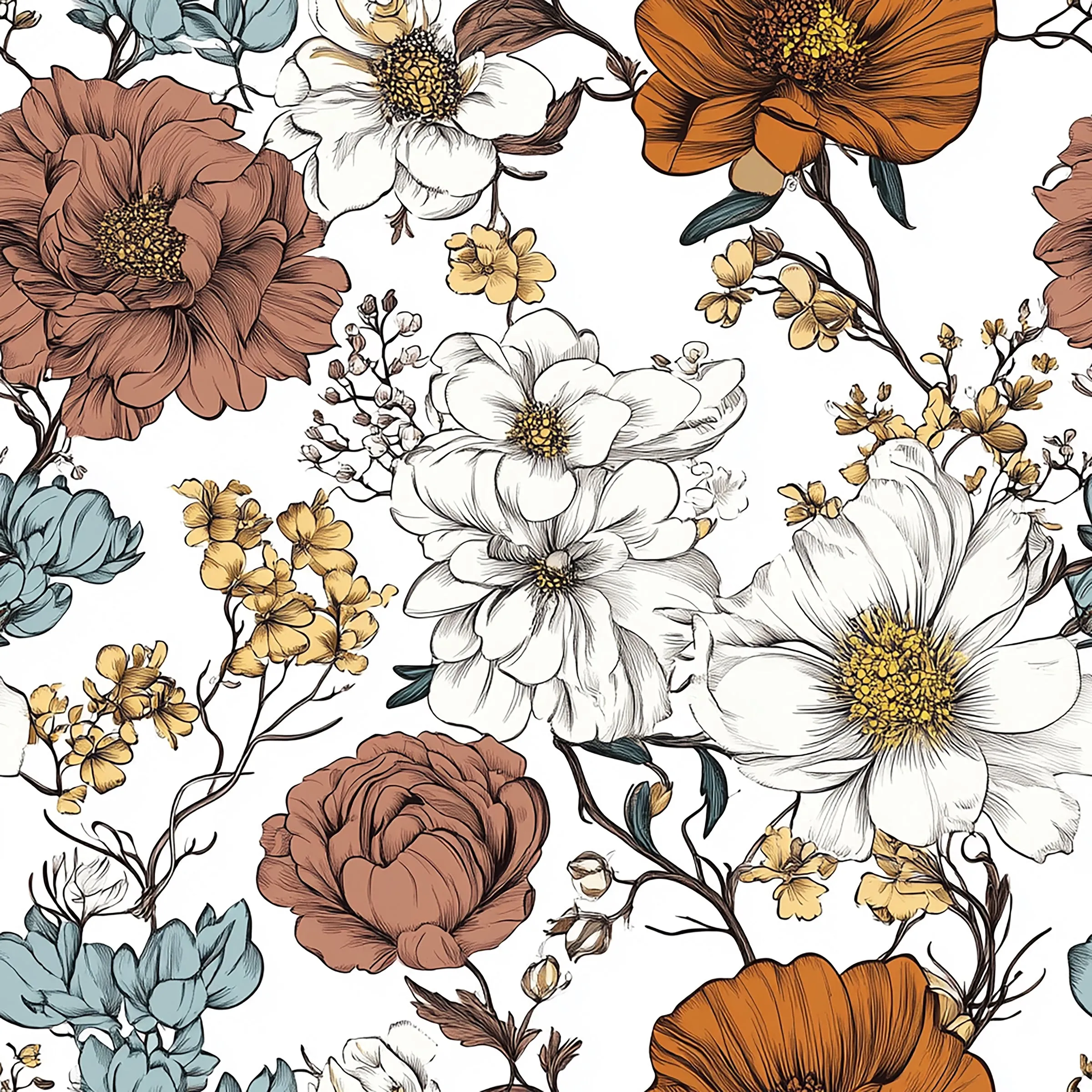 Pre-Order Spring Floral Oeko Tex Jersey