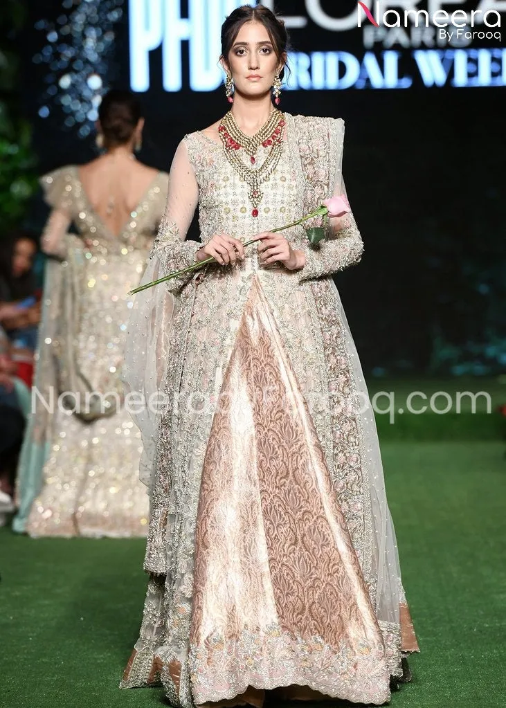 Premium Skin Embroidered Asian Bridal Dresses #BN426