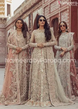 Premium Skin Embroidered Asian Bridal Dresses #BN426