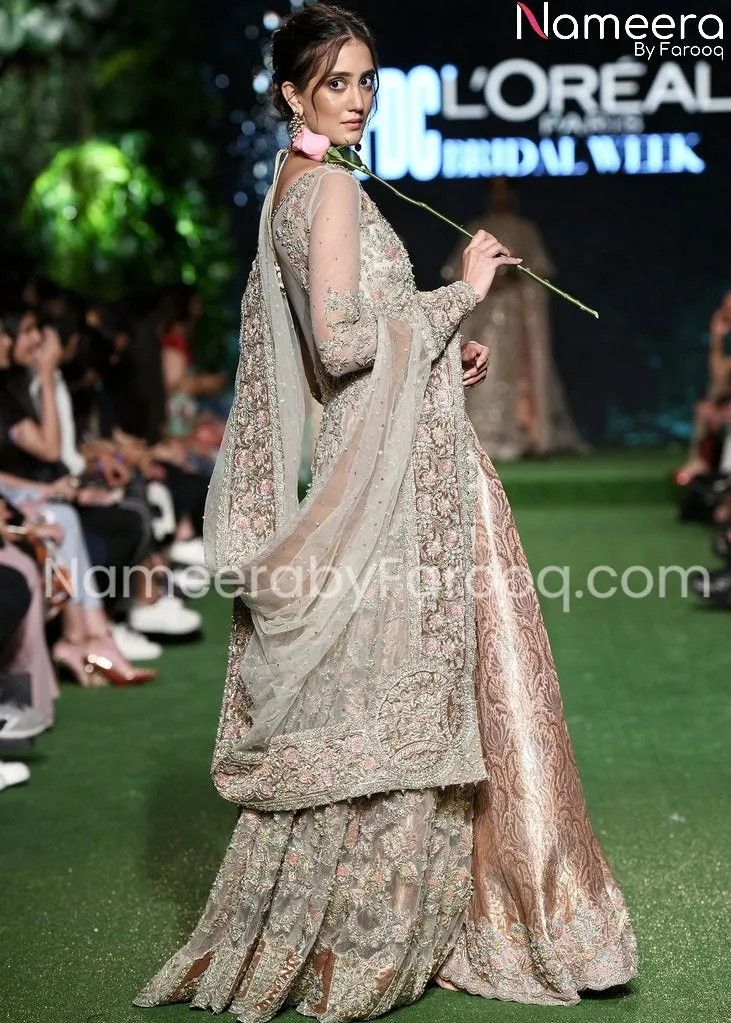 Premium Skin Embroidered Asian Bridal Dresses #BN426