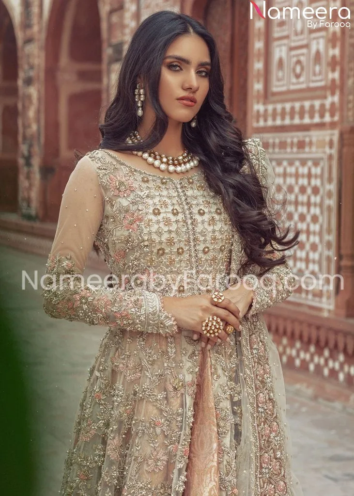 Premium Skin Embroidered Asian Bridal Dresses #BN426