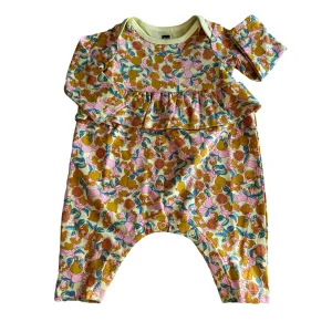 Pretty Peplum Baby Romper | Royal Pomegranate