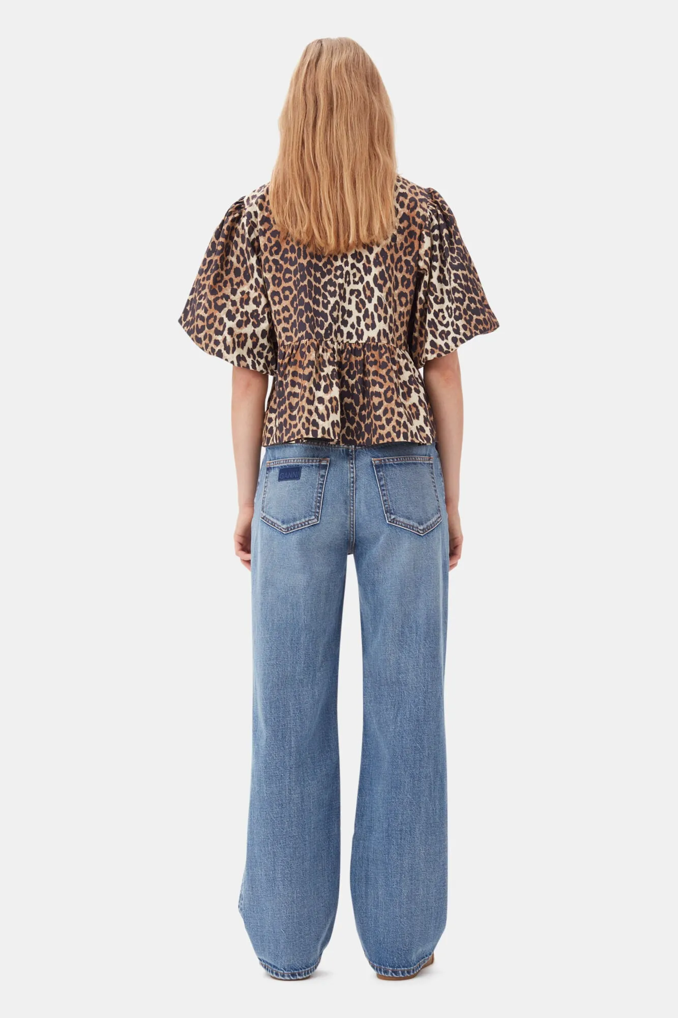 Printed Cotton Poplin Tie Blouse (Best-Seller!)