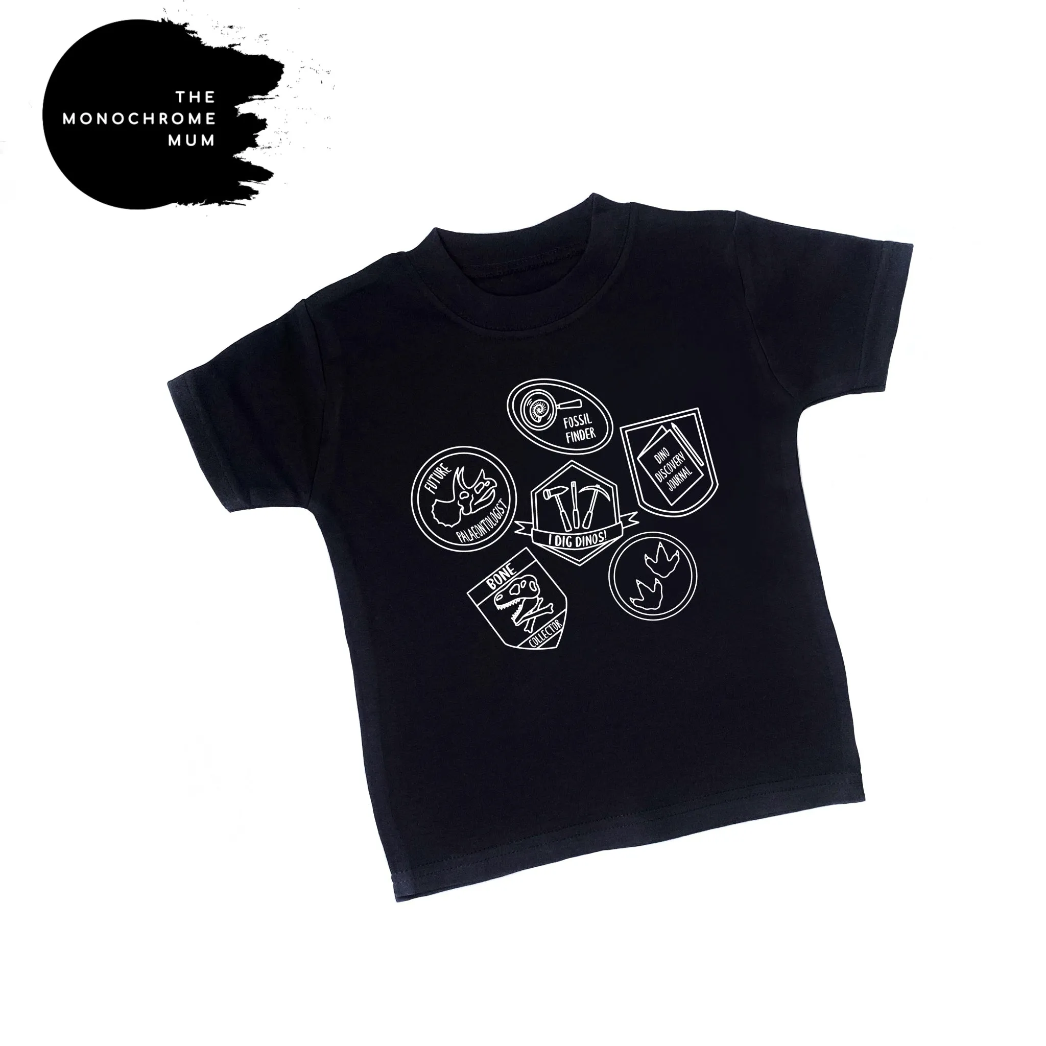 Printed - Dino patches top