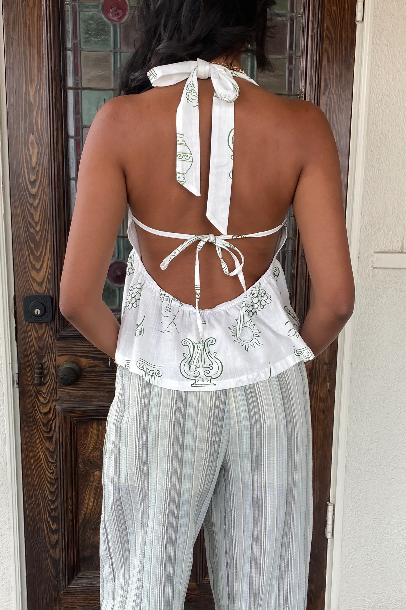 Printed Halter Top