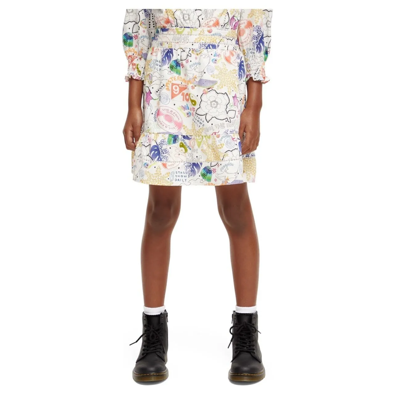 Printed Mini Skirt