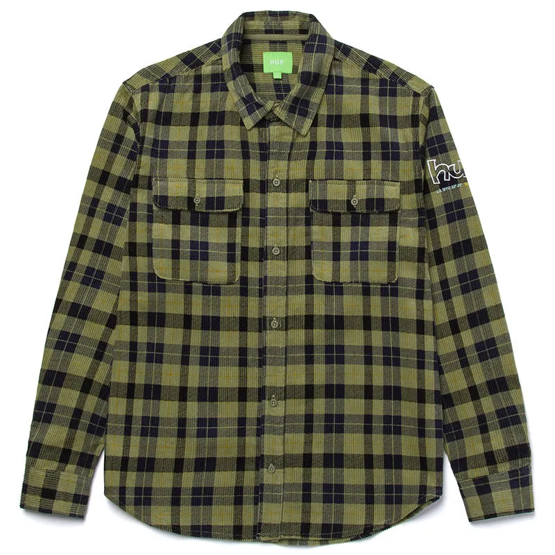 PRINTED WAYLON L/S CORD SHIRT