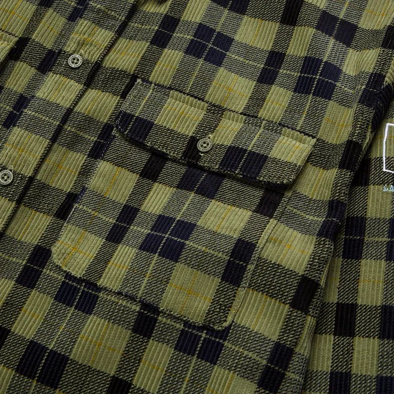 PRINTED WAYLON L/S CORD SHIRT