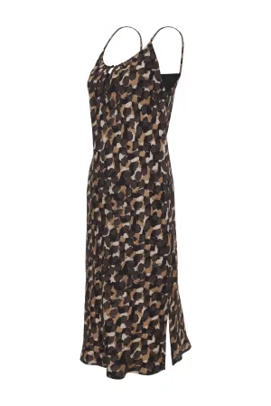 Printed Yvonne Dress Earth Blend