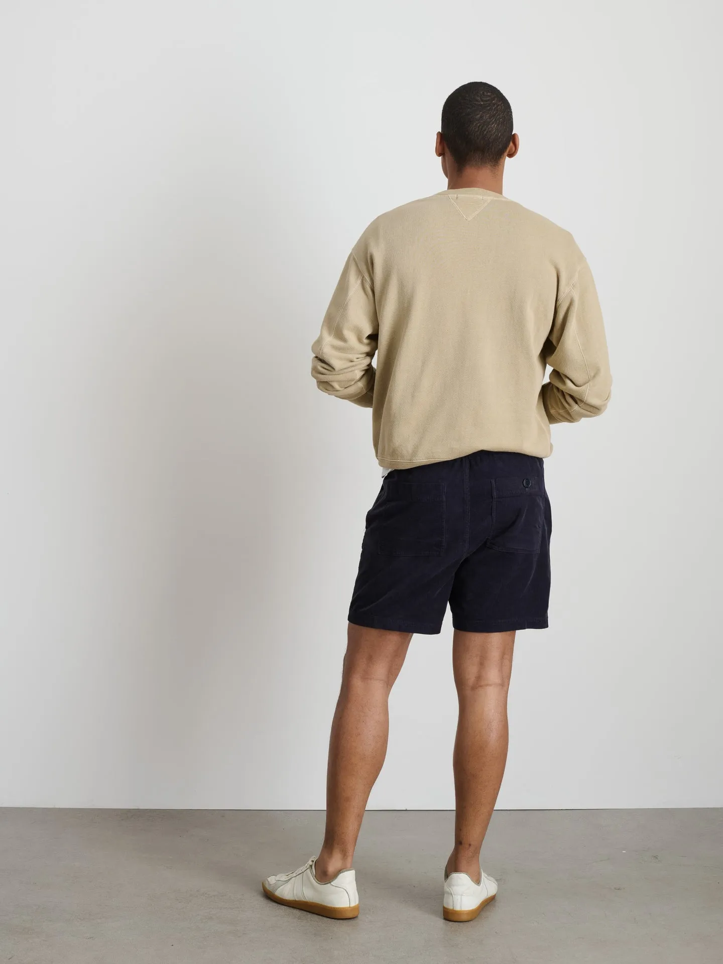 Pull on Short in Fine Wale Corduroy