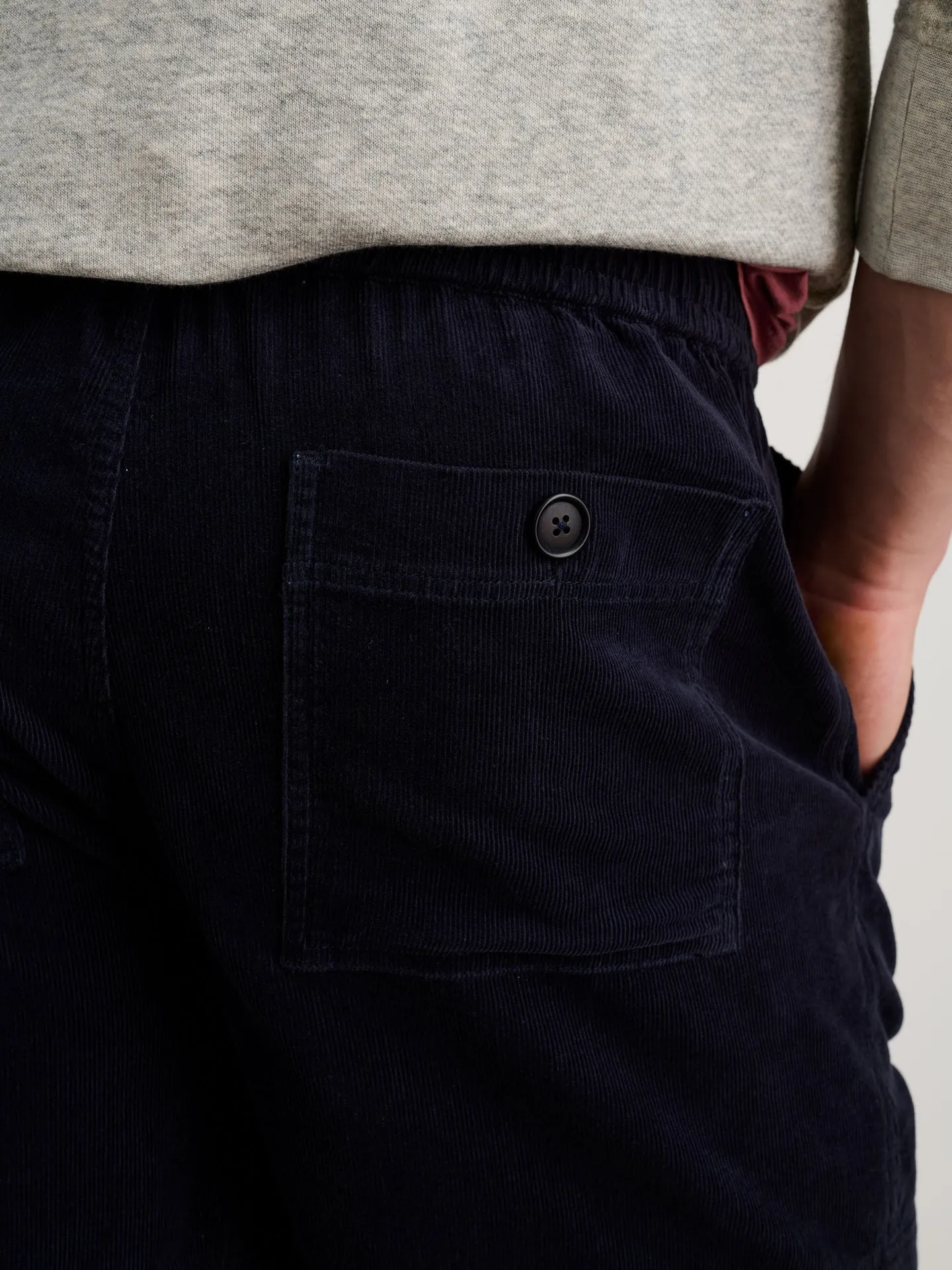 Pull on Short in Fine Wale Corduroy