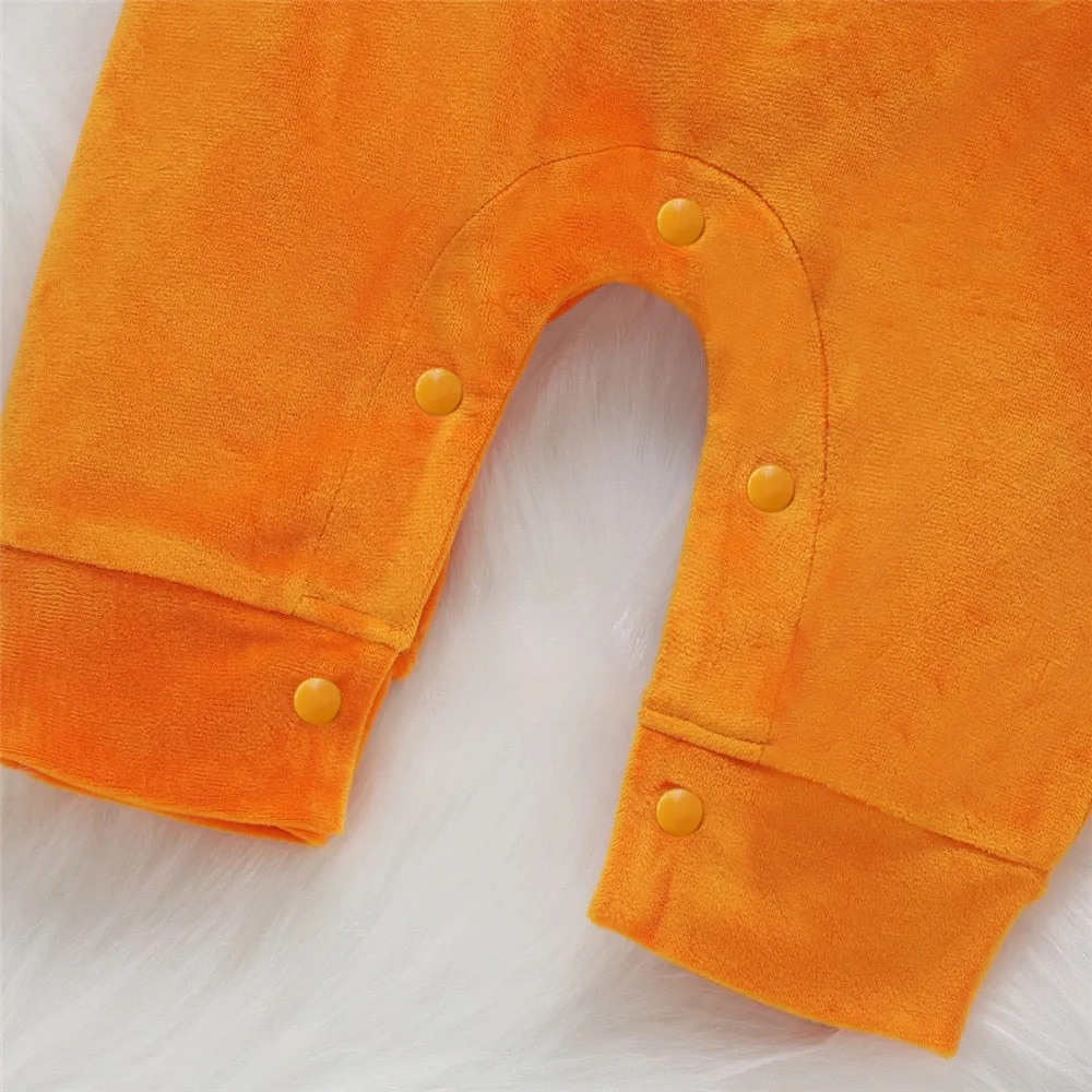 Pumpkin Grimace Halloween Baby Romper