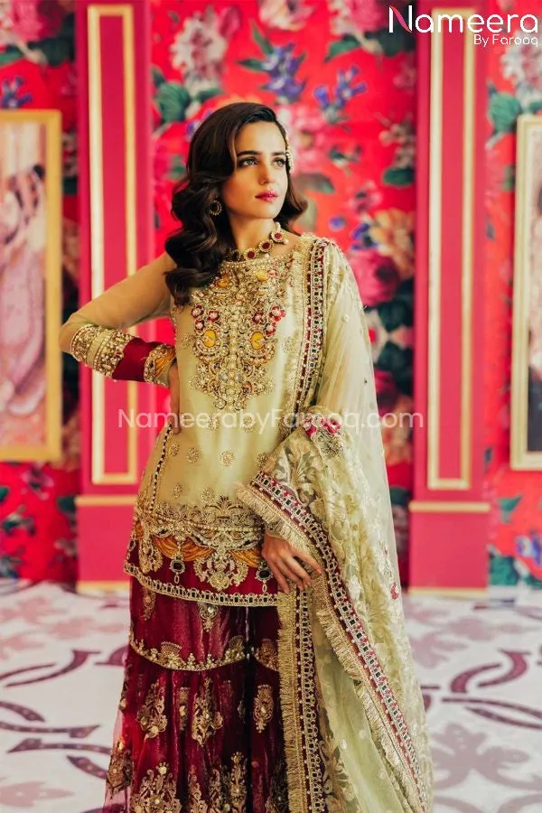 Punjabi Sharara Suit with Kameez for Wedding Wear #PN51