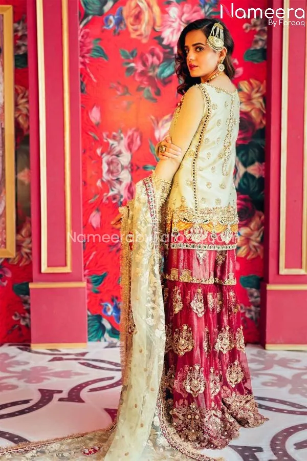 Punjabi Sharara Suit with Kameez for Wedding Wear #PN51