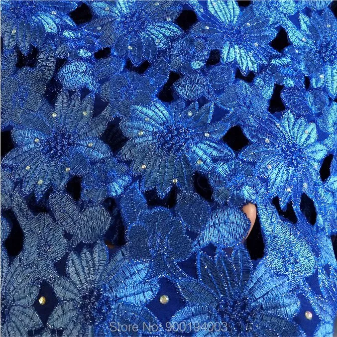 Purple High quality wedding lace handcut African swiss fabric lace with stones 5 Yards African embroidery Swiss Voile Lace 88172