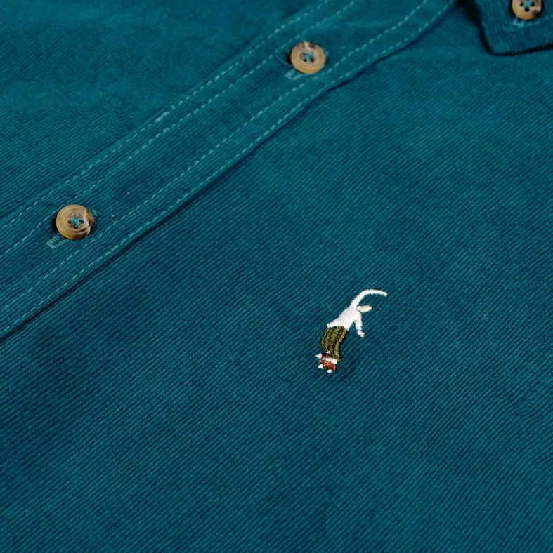 PWS CORD SHIRT - PETROL BLUE