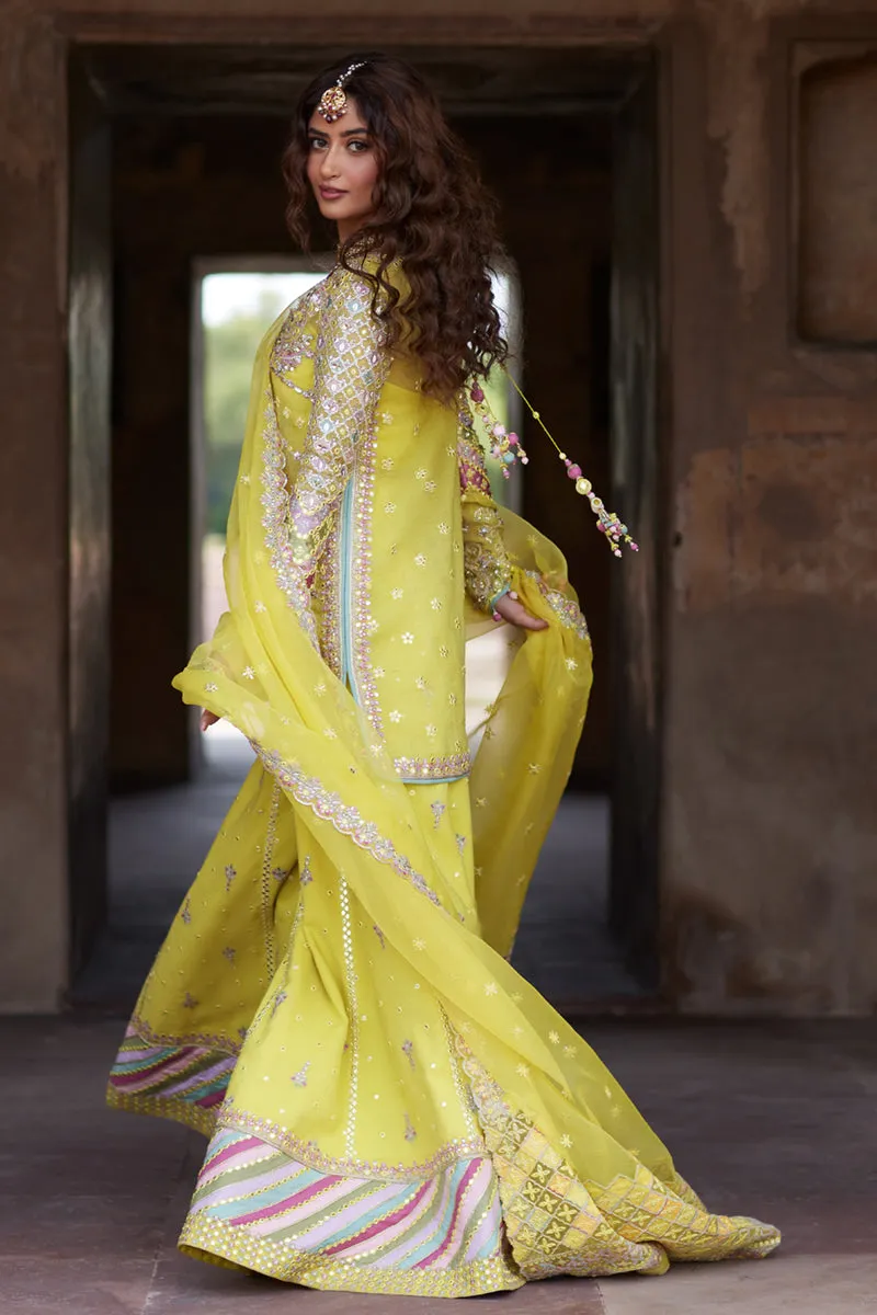 Qalamkar Sadmani Luxury Formals Unstitched 3pcs