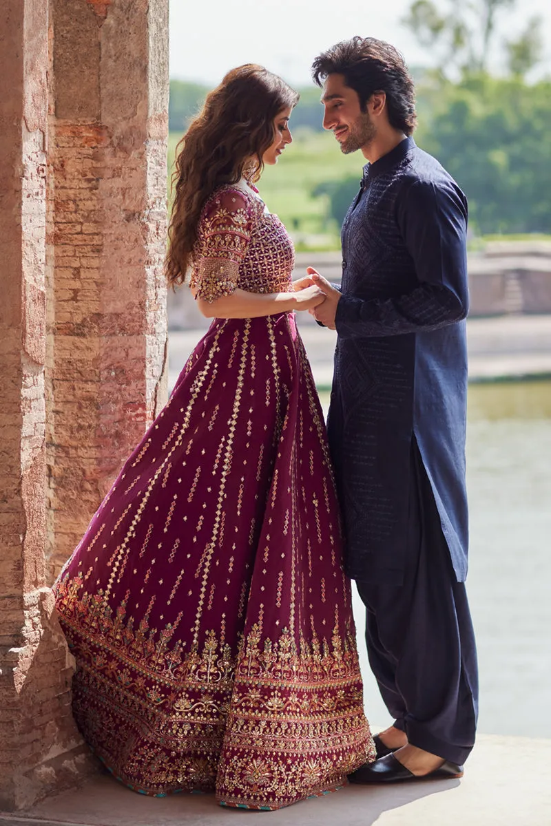 Qalamkar Sadmani Luxury Formals Unstitched 3pcs