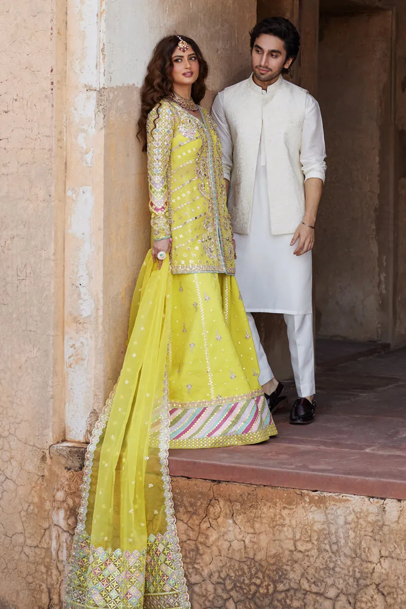 Qalamkar Sadmani Luxury Formals Unstitched 3pcs