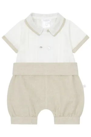 "Asher" Beige Romper