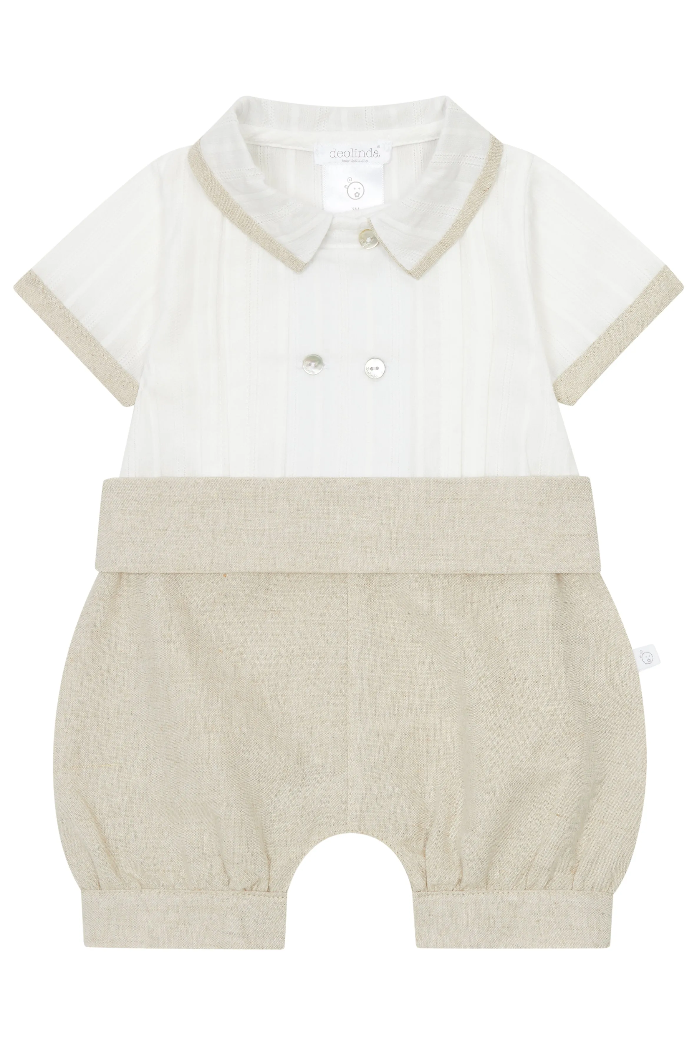 "Asher" Beige Romper