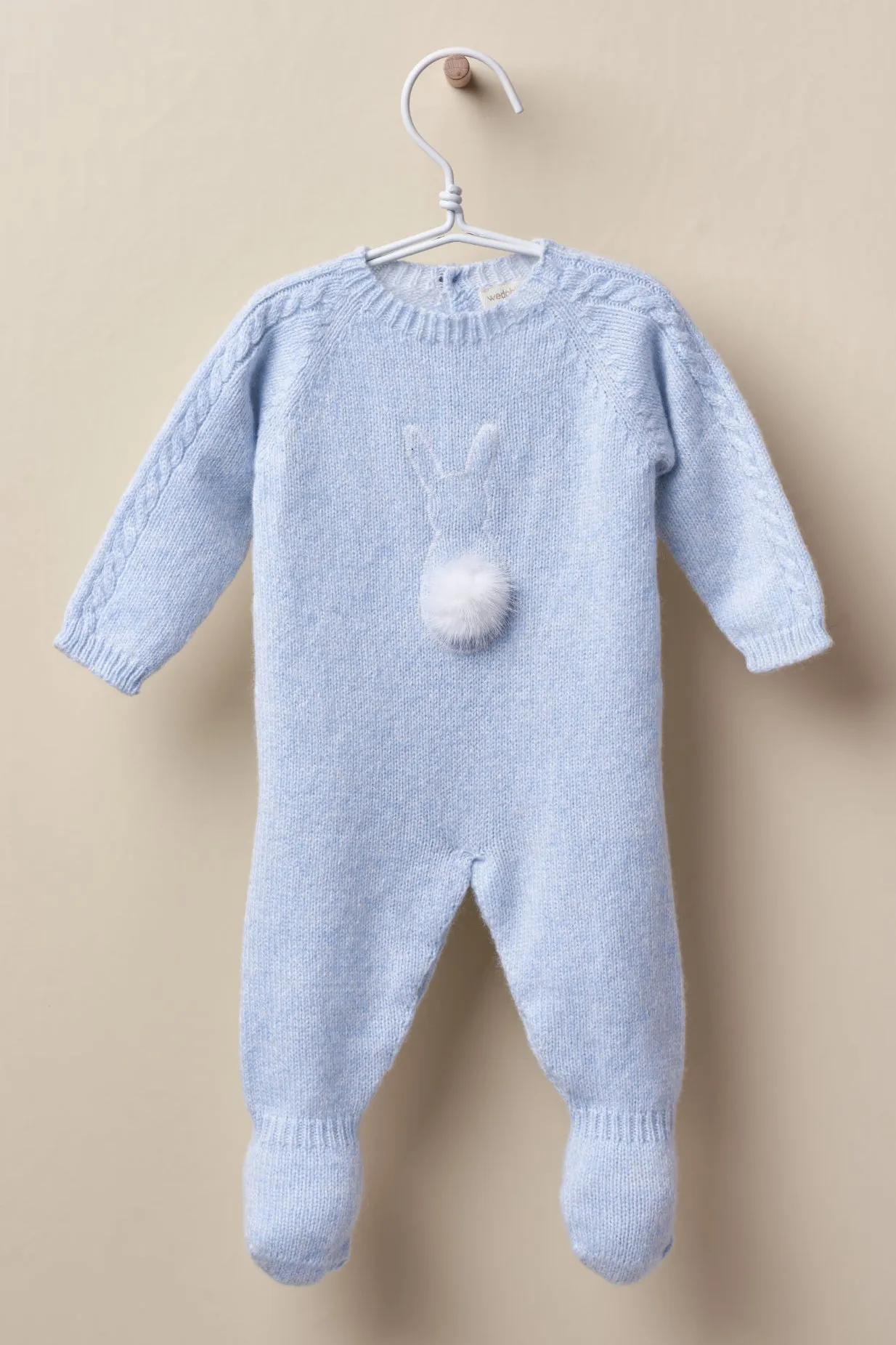 "Binky" Cashmere Bunny Babygrow