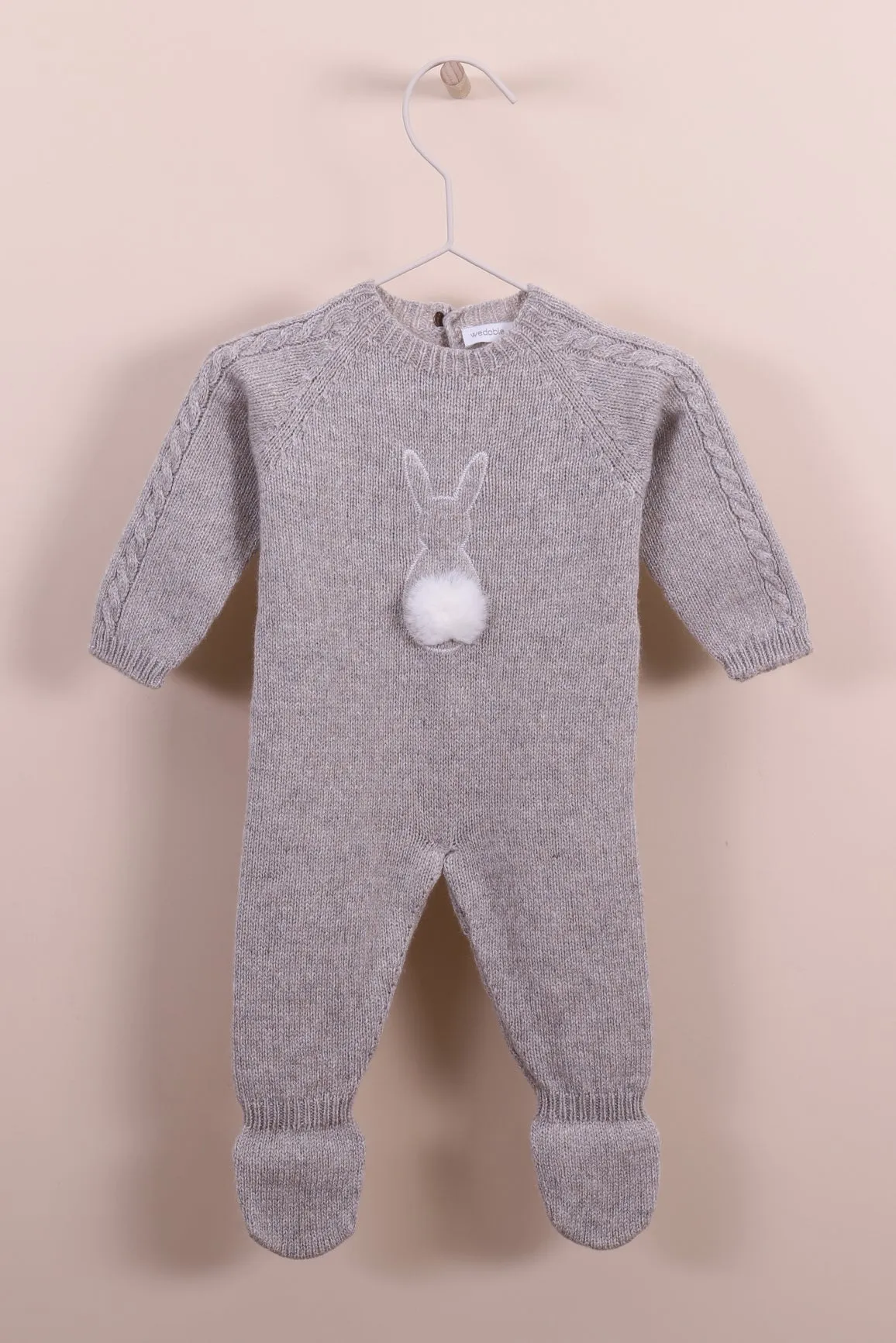 "Binky" Cashmere Bunny Babygrow