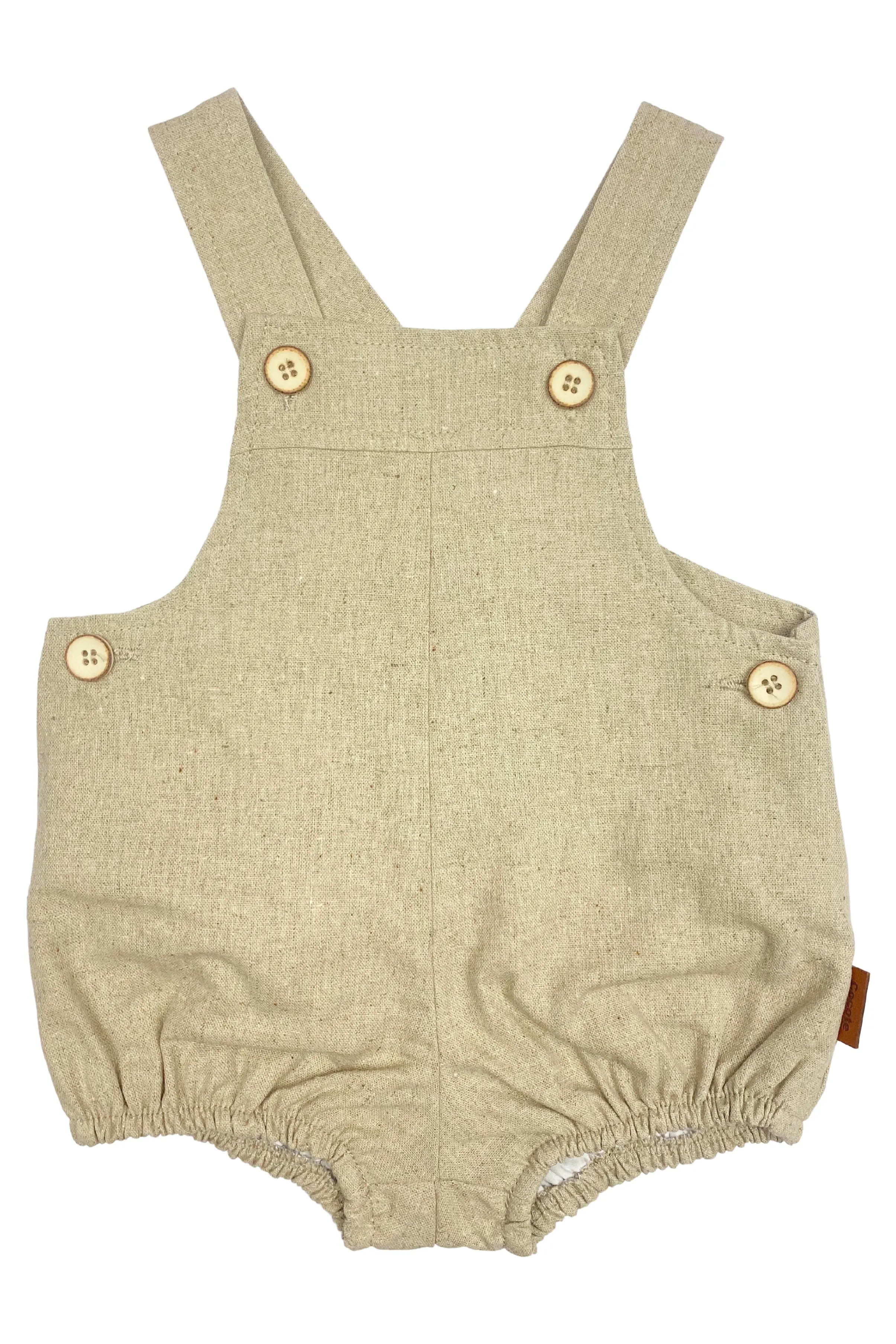 "Daniel" Linen Dungaree Romper