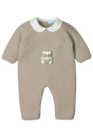 "Darby" Hazelnut Knit Teddy Romper