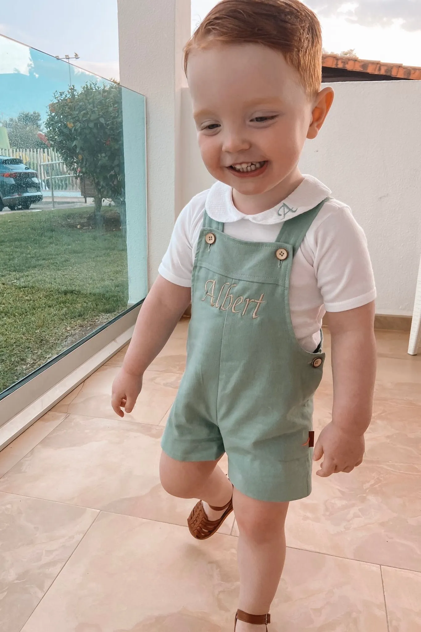 "Patrick" Linen Dungarees