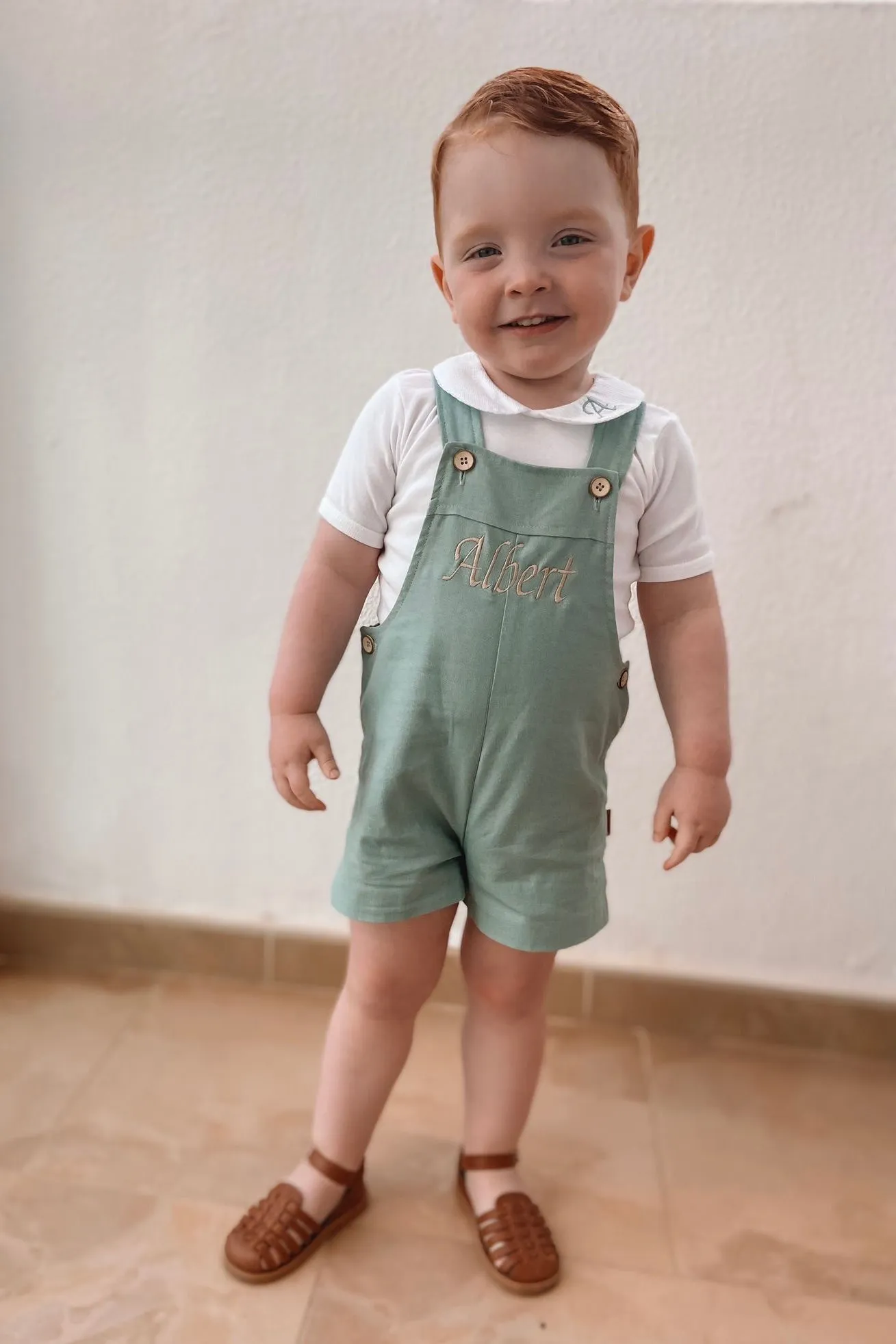 "Patrick" Linen Dungarees