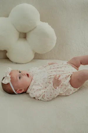"Steisy" Dusky Pink Floral Romper