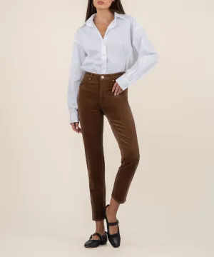 Rachael Corduroy Mom Jean, Long - FINAL SALE