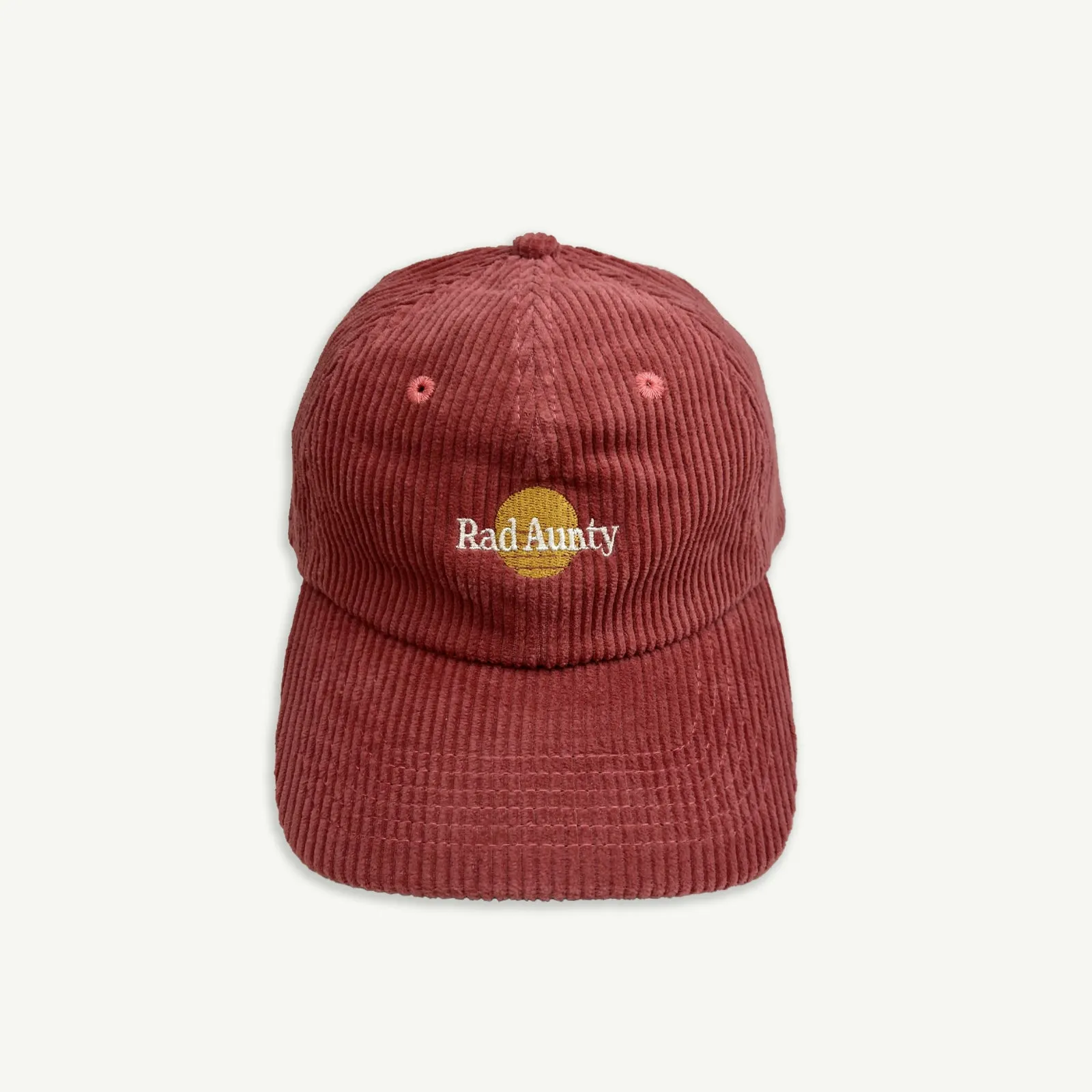 Rad Aunty Cord Cap - Eco Red